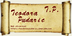 Teodora Pudarić vizit kartica